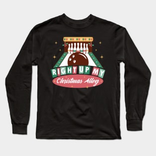 Funny Christmas Bowling Lover Gift Long Sleeve T-Shirt